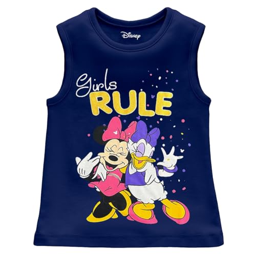 Image of Kuchipoo Disney Girls Sleeveless Regular Fit Cotton T-Shirt