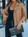 Bibowa Faux Suede Leather Jackets For Women Trendy Cowgirl Outfits Fall Western Fringe Cropped Jacket 2025 Tassel Motorcycle Crop Coats Winter Dark Khaki S