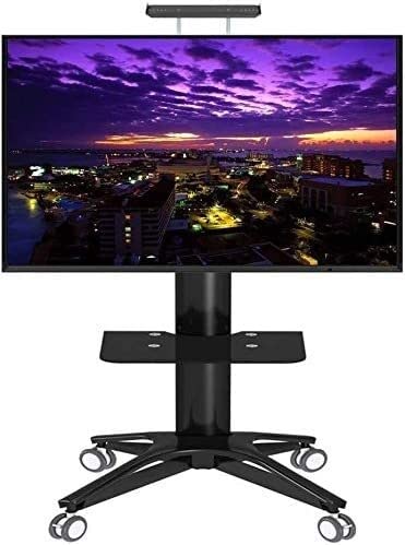 Soporte Móvil para TV con Ruedas y Estante Ajustable miniatura 1