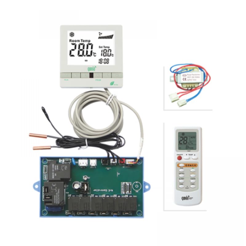 KIT Módulo Electrónico Universal QD-63A | Placa de Control Principal para Aire Acondicionado Split | Recambio de Reparación Multi-Marca | Control de Funciones