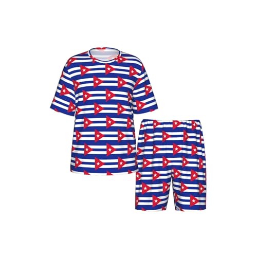 Pyjama homme drapeau cubain ensemble 2 pièces décontracté - 4