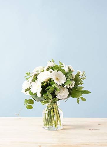 Hitohana ひとはな 通販 激安 バラ グラスブーケ Sサイズ付き 白 バルブベース S