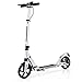 DREAMADE Aluminium Scooter mit 200mm PU Rädern, Kickscooter City Roller mit Tragegurt, Klappbarer & Höhenverstellbarer Tretroller für Erwachsene, Jugendliche und Kinder ab 8 Jahre (Weiß)