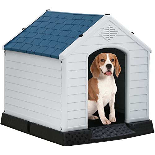 FDW | Dog House | 28" L x 26" W x 28" H | Blue