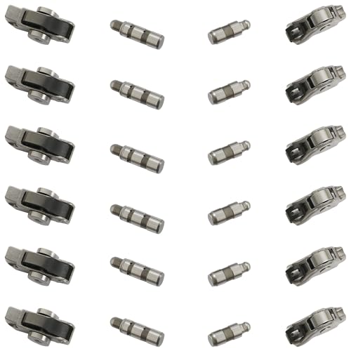 12Pcs Intake & Exhaust Valve Lifters Rocker Arms Fit For Jeep Grand Cherokee Wrangler Dodge Durango Chrysler Pacifica Voyager Ram 1500 3.6L 2016-2024 5047979AA 05047896AD