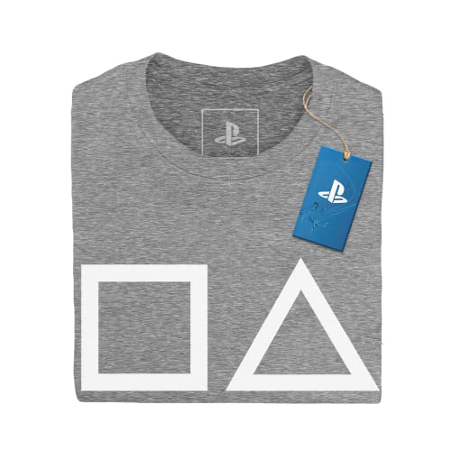 Camiseta Baby Look Playstation Classic Symbols, Sony Playstation, Mescla Grafite, M