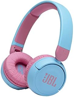 JBL Jr 310BT - Children's over-ear headphones with Bluetooth and built-in microphone, in blue and pink
