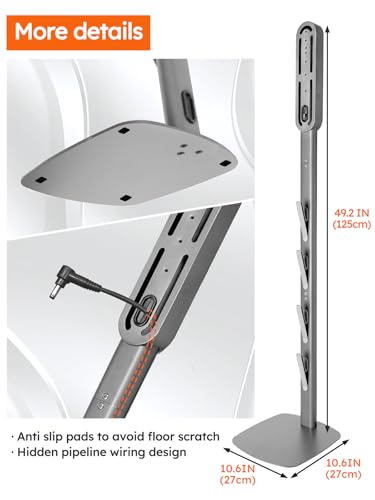 boailydi Vacuum Stand for Dyson Gen5 V15 V12 V11 V10 V8 V7 V6 – Stable Metal Holder with Hidden Cord Management, Storage Rack for Dyson Cordless Vacuum & Accessories, Easy Installation - Image 6
