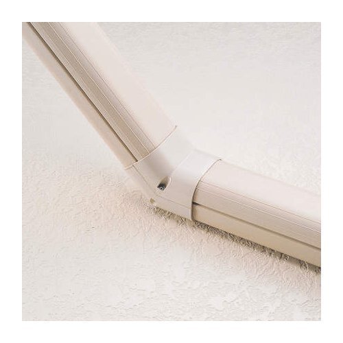 Miniatura 3 de Inaba Denko SCF-77-K Plumbing Cosmetic Cover, Slim Corner 45 Surface, 45 Curved Surface, Black