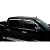 Putco Element Chrome Window Deflectors Fits Chevy Silverado/GMC Sierra 2014-2019 Crew Cab - Set of 4 - in Channel Install