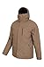 Mountain Warehouse Comet II Mens Ski Jacket - Waterproof, Breathable Tan XX-Small