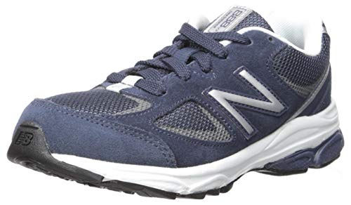New Balance Kid's 888 V2 Lace-up Running Shoe, Navy/Grey, 3.5 Big Kid