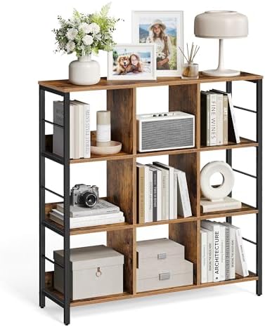Étagère Industrielle VASAGLE 6 Niveaux 172,5cm - Marron/Noir, Charge 270kg