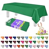 Grandipity Green Plastic Table Cloth Disposable (6 Pk) 54in x 108in Plastic...