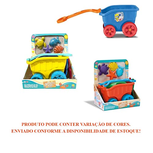 Diver Praia - Carriola Com Acessórios, DiverToys