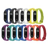 Acalder 15 Piezas Correas Compatible con Xiaomi Mi Band 7 / Xiaomi Mi Band 6,Pulsera Xiaomi Mi Band 6/7 Correas Reloj Silicona Banda para XIAOMI Mi Band 6 7 Reemplazo