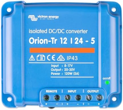 Victron Energy Orion-Tr IP43 12/24-Volt 5 amp 120-Watt Isolated DC-DC Converter