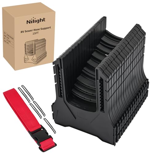 Nilight RV sewer hose support 15ft telescoping