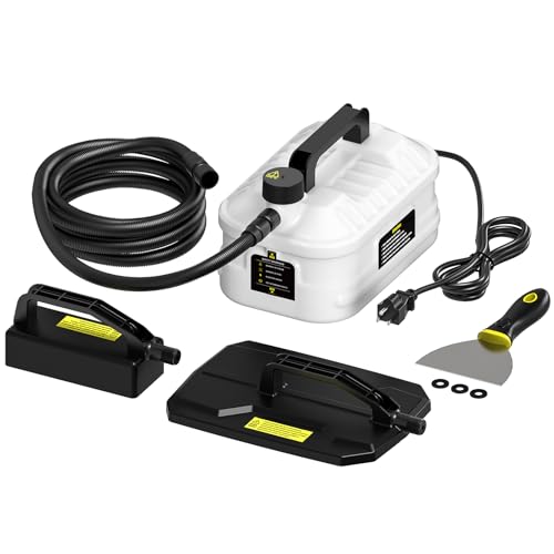 Hiumtree Wallpaper Steamer, Wallpaper Remover Steamer with 2h Continuous Steam, Large & Small Steam Plates, Chemical-Free Wallpaper Removal Tool, Fast Heating Wallpaper Stripper with Hose & Scraper