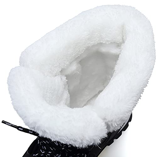 Ziitop Womens Snow Boots Warm Fur Lined Winter Boots Anti Slip Ankle Boots Mid Calf Snowboots Waterproof And Cold-Resistant Outdoor Walking Shoes For Women Ladies Girls thumb #1