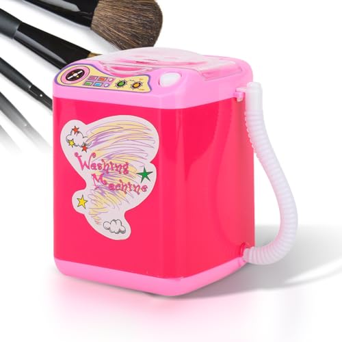 2 Colores Lavadora De Simulación Portátil Y Mini Para Pinceles De Maquillaje Con Función De Deshidratación - Lavadora De Secado Rápido Y Limpieza Rápida(02)