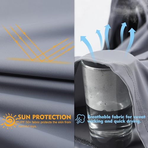 Riverruns UPF 50+ Sun Protection Long Sleeve Shirts Rash Guard Shirts Ice-Cool Quick Dry Fishing Sports Shirt2