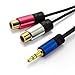 Produktbild Tech'Import® - Stereo Audio Y Kabel - 1x 3,5mm Klinken Stecker zu 2x RCA Cinch Buchse - 1,5m