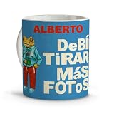 Taza Bad Conejo Malo Fotos 330 ml Ceramica Apta Lavavajillas Diseño Aesthetic Urbano Musica Latina Regalo Original Hombre Mujer