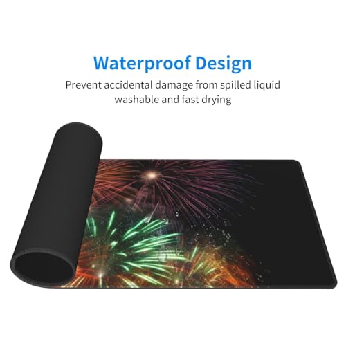 Tapis de souris d'ordinateur Splendid Fireworks grand format - 5