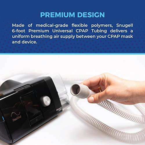 Cpap Tube By Snugell | 6-Foot Universal Cpap Tubing | Compatible With All Major Cpap Machines And Most Cpap, Bipap And Bilevel Device Brands #TOP2