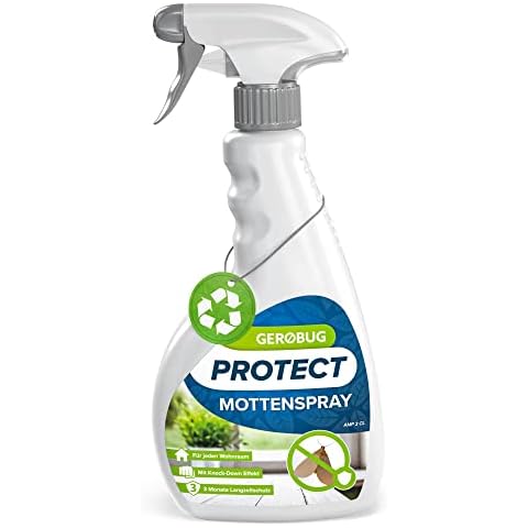GEROBUG Anti Motten-Spray 500 ml - Einfache Mottenbekämpfung für Lebensmittelmotten & Kleidermotten - Mottenschutz für Kleiderschrank, Schrank, Wohnung, Kleider, Teppich & Küche geeignet Cover