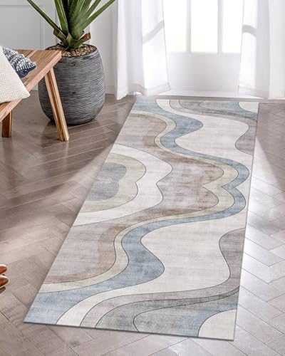 Tapis de couloir et tapis pour couloir cuisine salon lavable 120 x 300 cm - 3