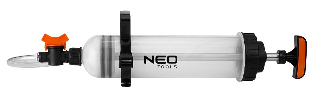 NEO TOOLS Thorstone, pompa di aspirazione dell'olio, aspiratore dell'olio, pistola di aspirazione dell'olio, aspiratore dell'olio, per liquido dei freni, oli di trasmissione, refrigerante, motore |