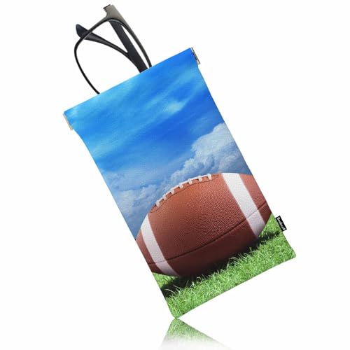 Beabes American Football Glasses Case, Soccer Game Green