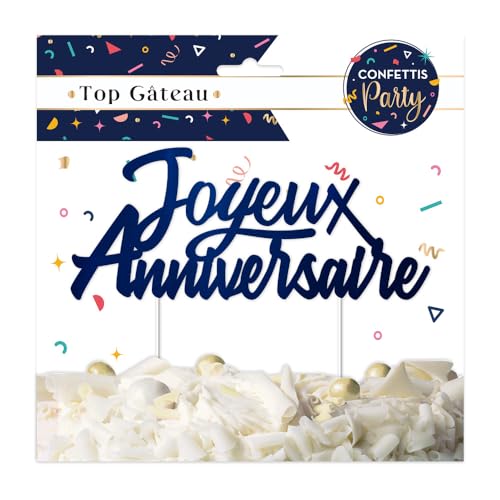 Top gateau confettis party