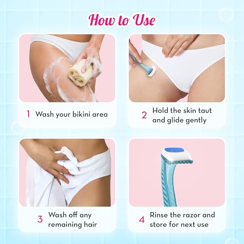Plush Reusable Bikini Razor for Women (2 Pcs) 2 Pieces - Image 7