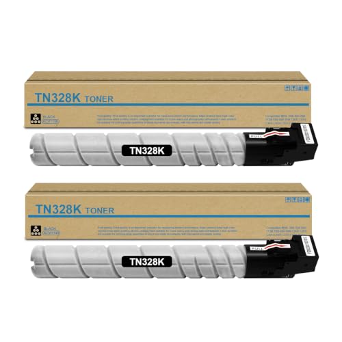 Image of SRITE TN328 TN328K Black Toner Cartridge TN-328 TN-328K AAV8130, 2-Pack