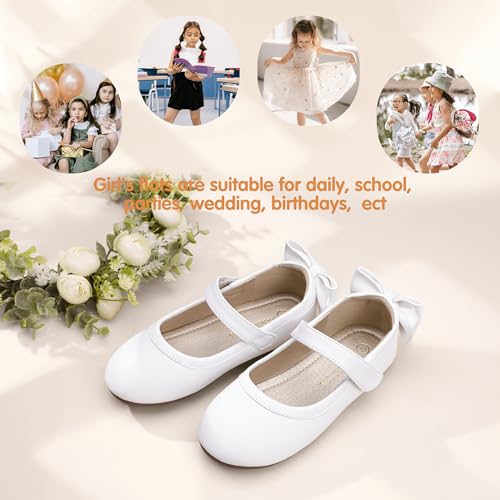 Image of PANDANINJIA Toddler Dress Shoes Flower Girls Ballet Flats