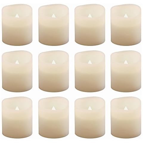 LumaBase Battery Operated Votive Candles - Set of 12 Cover
