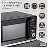 Baridi 28L Microwave Air Fryer Oven Combo, 9 Pre-Sets, Grill, Combination & Multi-Stage Cooking, Child Lock, 900W Microwave, 1850W Air Fryer, 1800W Grill - Black DH277