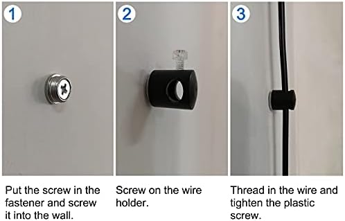 INCREWAY Chandelier Lighting Hook, 6Pcs Pendant Lighting Hook Swag Hook for Chandelier Ceiling Lights Cable (Black)