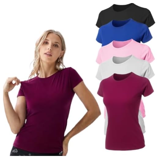 Kit 3 Camisetas Femininas T-Shirt 100% Algodão Premium Básicas Lisas (BR, Alfa, M, Regular, Bordo)