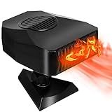 2 in 1 Portable Car Heater or Fan 12V 150W Fast Heating and Cooling Car Defogger Car Defroster 3...