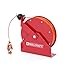 Reelcraft GA3100 N Spring Retractable Grounding Reel, 100', Nylon Coated Cable, Red