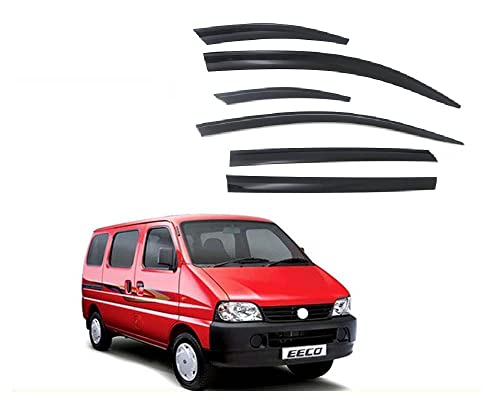 Image of Premium Non-Breakable Car Window Door Visor /Rain Guard /Wind Deflector Compatible for (Maruti Suzuki Eeco)