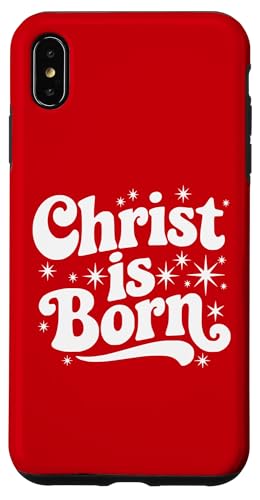 Christ is Born Christmas g O[B[ȃLXg̋x X}zP[X iPhone XS Max p