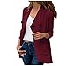 Xmiral Donna Moda Donna Cappotti Giacca Solido Cardigan Manica Lunga Tasca Cappotto Tasca Moda Capispalla Giacca sotto Gonne