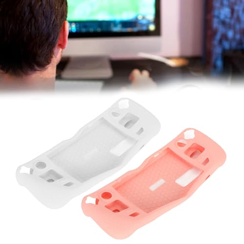 MOUMOUTEN Coque de protection pour console de jeu Steam Deck épaisse et résistante aux chocs avec design professionnel, matériau en silicone d'excellente qualité (rose) – vue 3