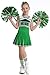 GRAJTCIN Cheerleader Outfit for Girls Cheer Uniform Cheerleading Costume Halloween Christmas Dress for 6-7 Years (130, Green)