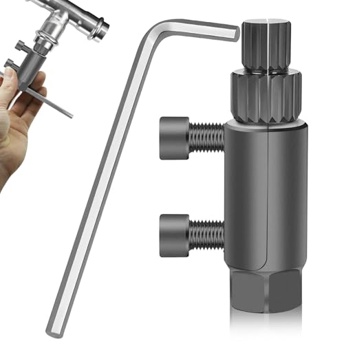 Extractor de roscas para tuberías rotas, extractor de roscas para válvulas rotas, herramienta para extraer grifos, kit de llave para tornillos pelados de acero 45 para tuberías de agua dañadas de 1/2